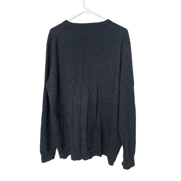 Club Room Mens XL 100% Cashmere V-Neck Sweater Pullover Gray - Picture 2 of 6